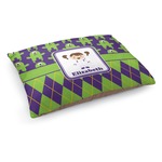 Astronaut, Aliens & Argyle Dog Bed - Medium w/ Name or Text