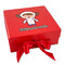 Astronaut, Aliens & Argyle Gift Boxes with Magnetic Lid - Red - Front