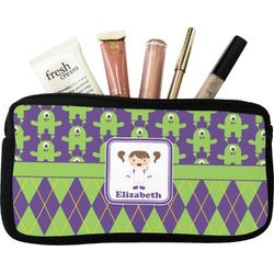 Astronaut, Aliens & Argyle Makeup / Cosmetic Bag (Personalized)