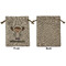 Astronaut, Aliens & Argyle Medium Burlap Gift Bag - Front Approval