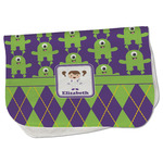 Astronaut, Aliens & Argyle Burp Cloth - Fleece w/ Name or Text