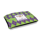 Astronaut, Aliens & Argyle Outdoor Dog Bed - Medium (Personalized)