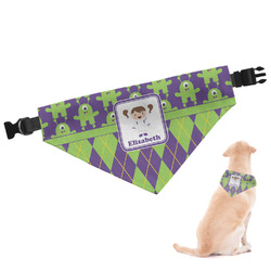 Astronaut, Aliens & Argyle Dog Bandana - Large (Personalized)