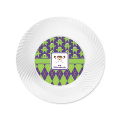 Astronaut, Aliens & Argyle Plastic Party Appetizer & Dessert Plates - 6" (Personalized)