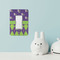 Astronaut, Aliens & Argyle Rocker Light Switch Covers - Single - IN CONTEXT