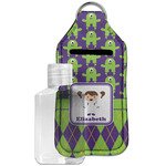 Astronaut, Aliens & Argyle Hand Sanitizer & Keychain Holder - Large (Personalized)