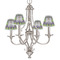 Astronaut, Aliens & Argyle Small Chandelier Shade - LIFESTYLE (on chandelier)