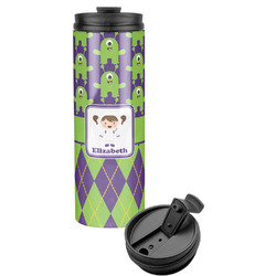 Astronaut, Aliens & Argyle Stainless Steel Skinny Tumbler (Personalized)