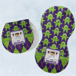 Astronaut, Aliens & Argyle Burp Pads - Velour - Set of 2 w/ Name or Text