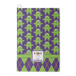 Astronaut, Aliens & Argyle Waffle Weave Golf Towel (Personalized)