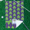 Astronaut, Aliens & Argyle Waffle Weave Golf Towel - In Context