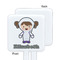 Astronaut, Aliens & Argyle White Plastic Stir Stick - Single Sided - Square - Approval