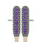 Astronaut, Aliens & Argyle Wooden Food Pick - Paddle - Double Sided - Front & Back