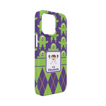 Astronaut, Aliens & Argyle iPhone Case - Plastic - iPhone 13 Mini (Personalized)