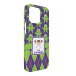 Astronaut, Aliens & Argyle iPhone Case - Plastic - iPhone 13 Pro Max (Personalized)