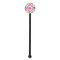 Girly Monsters Black Plastic 5.5" Stir Stick - Round - Single Stick