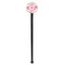 Girly Monsters Black Plastic 7" Stir Stick - Round - Single Stick