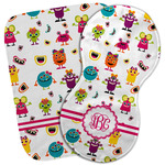 Girly Monsters Burp Cloth (Personalized)