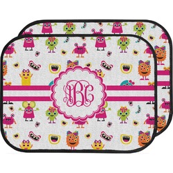 Girly Monsters Car Floor Mats (Back Seat) (Personalized)