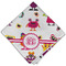 Girly Monsters Cloth Napkins - Personalized Dinner (Folded Four Corners)