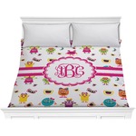 Girly Monsters Comforter - King (Personalized)