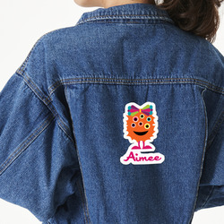 Girly Monsters Twill Iron On Patch - Custom Shape - X-Large (Personalized)