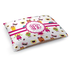 Girly Monsters Dog Bed - Medium w/ Monogram