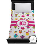 Girly Monsters Duvet Cover - Twin XL (Personalized)