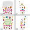 Girly Monsters French Fry Favor Box - Front & Back View