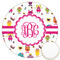 Girly Monsters Icing Circle - Large - Front