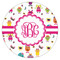 Girly Monsters Icing Circle - Large - Single