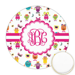 Girly Monsters Printed Cookie Topper - 2.5" (Personalized)