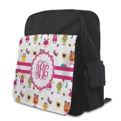 Girly Monsters Preschool Backpack (Personalized)