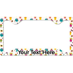 Girly Monsters License Plate Frame - Style C (Personalized)