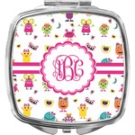 Girly Monsters Compact Makeup Mirror (Personalized)