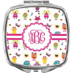 Girly Monsters Compact Makeup Mirror (Personalized)