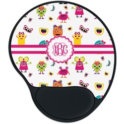 Girly Monsters Mouse Pad with Wrist Support