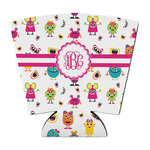 Girly Monsters Party Cup Sleeve - with Bottom (Personalized)