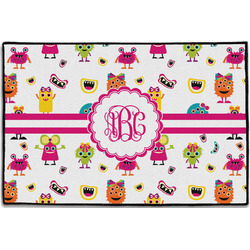 Girly Monsters Door Mat - 36"x24" (Personalized)