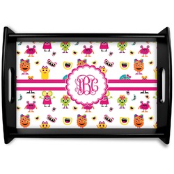 Girly Monsters Wooden Tray (Personalized)