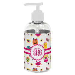 Girly Monsters Plastic Soap / Lotion Dispenser (8 oz - Small - White) (Personalized)