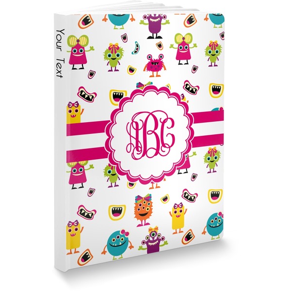 Custom Girly Monsters Softbound Notebook - 7.25" x 10" (Personalized)