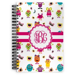 Girly Monsters Spiral Notebook (Personalized)