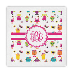 Girly Monsters Standard Decorative Napkins (Personalized)