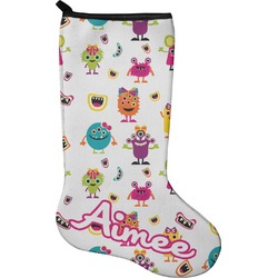 Girly Monsters Holiday Stocking - Neoprene (Personalized)