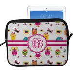 Girly Monsters Tablet Case / Sleeve - Large (Personalized)