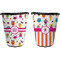 Girly Monsters Trash Can Black - Front and Back - Apvl