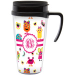 Girly Monsters Acrylic Travel Mug with Handle (Personalized)