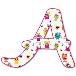 Girly Monsters Letter Decal - Medium (Personalized)