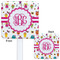 Girly Monsters White Plastic Stir Stick - Double Sided - Approval